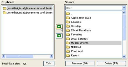 4. Z menu uruchomieniowego Linux wybierz File Transfer Wizard. Ten sam kreator dostępny jest po wybraniu trybu PTS DOS. 5.
