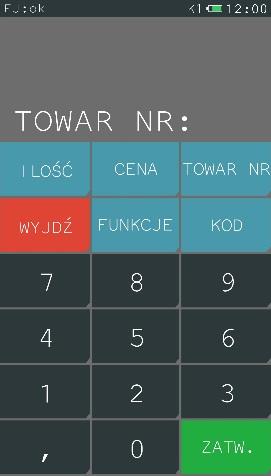 Można teraz zakończyć paragon naciskając razem lub kontynuować sprzedaż. 7.4.