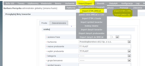 Na stronie www.etim.org.pl można uzyskać więcej informacji zarówno o klasyfikacji ETIM oraz o standardzie BMEcat.