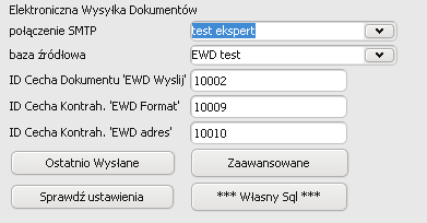 EWD Elektroniczna Wysyłka Dokumentów Umożliwia automatyczną wysyłkę dokumentów z programu Streamsoft Prestiż do kontrahentów według skonfigurowanych adresów i formatów wysyłki: EdiPCM7(PCMarket),