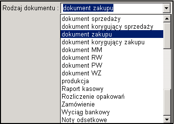 3.7 Kartoteka dokumentu Opcja dostępna jest w menu Baza/ Lista kartoteka dokumentu, umoŝliwia ona tworzenie nowych dokumentów (rejestrów) w programie oraz przeglądanie juŝ istniejących kartotek.