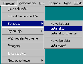 Wszystkie inne opcje FV mają zastosowanie do WZ (ceny specjalne, rabaty itp.).