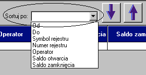 Rys 6 Program moŝe równieŝ wyświetlić Raporty kasowe tylko jednego operatora. NaleŜy wówczas wpisać w polu Operator nazwę operatora i nacisnąć przycisk Filtruj.