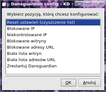 pozwala na definiowanie własnych reguł użytkownika, co dodatkowo zabezpiecza sieć przed niepożądanymi stronami. Dansguardian współpracuje z lokalnym serwerem proxy Squid.