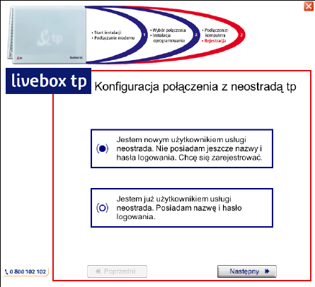 pod àczenie za pomocà kabla USB 3 Po prawid owym po àczeniu wyêwietli si okno konfiguracji po àczenia. Przygotuj: 1.