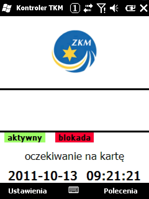 Użytkowanie aplikacji kontrolerskiej na urządzeniu Casio IT- 800 jako przykład obsługi karty w urządzeniach sprawdzających ważność biletu.