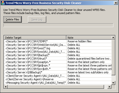 Trend Micro Worry-Free Business Security 6.0 Podręcznik administratora Aby wyczyścić nieużywane pliki, korzystając z interfejsu graficznego: 1.