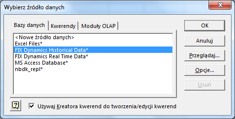 Rys. 5.20 Widok okna raportu danych rzeczywistych 5.5. Tworzenie raportu danych archiwalnych w programie Excel Tworząc raport danych archiwalnych, należy postępować analogicznie jak w przypadku punktu 5.