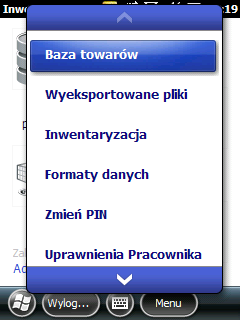 Przyciski tekstowe Rys. 54 Przycisk wyloguj (rys. 54), cofa nas do panelu początkowego aplikacji otwierając okno do logowania.