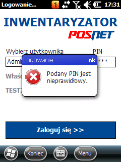 6. Lista komunikatów zgłaszających użytkownikowi aplikacji błędy i uwagi. 6.