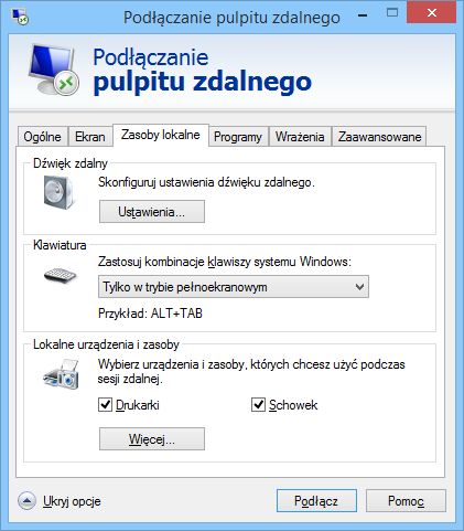 5.4. Drukarki oraz drukarki fiskalne na terminalu Wykorzystanie drukarek na terminalu wiąże się z koniecznością odpowiedniego skonfigurowania parametrów połączenia terminalowego.