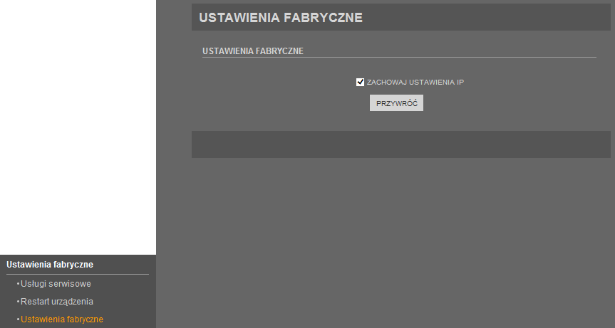 NVIP-1DN5000H/IR-1P Instrukcja obsługi wer.1.0 INTERFEJS WWW - PRACA Z KAMERĄ 4.15.2. Restart urządzenia W menu Restart urządzenia można zdalnie zrestartować kamerę.