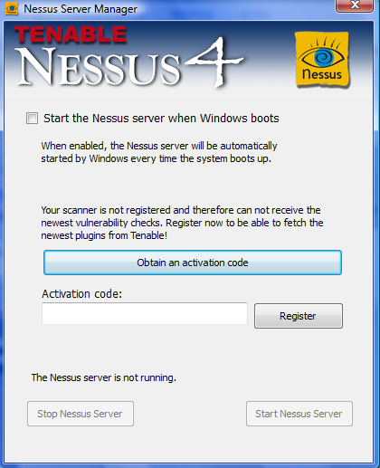 3. Pierwsze uruchomienie: a.) Uruchamiamy plik Nessus Server Manager który został utworzony na pulpicie. b.