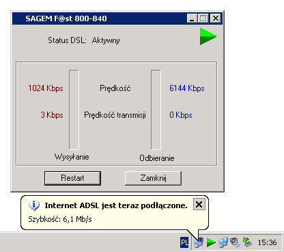 ADSL, tworząc połączenia Cross Connect dla tej samej ścieżki wirtualnej, lecz dla innych obwodów wirtualnych po stronie WAN.