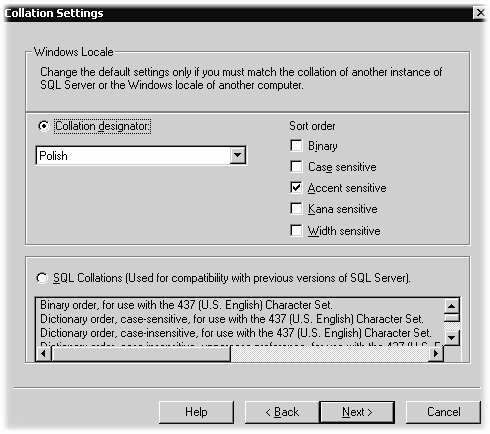 6 Jak ręcznie utworzyć instancję EAUDYTORINSTANCE na SQL Serwerze 2000 13. Następnie przechodzimy do Rodzaju Uwierzytelniania.