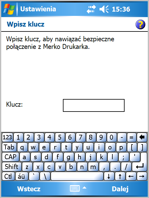 C.Konfiguracja w systemie Windows Mobile 5 i 6 ze standardowym oprogramowaniem.