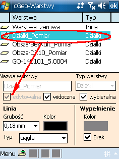 > wybieramy właściwą działkę z listy > nawigacja do środka działki. Drugim sposobem jest włączenie GPS > wskazujemy na mapie punkt > Idź do wskazanego punktu lub Idź do punktu Pomiar działek.