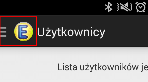 c) Menu główne Menu główne panelu zarządzania kontrolerem otwieranie jest poprzez naciśnięcie ikonki programu Elkontrol znajdującej się w lewym górnym rogu lub przesunięciu palca od lewej do prawej