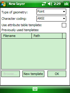 Wpisz nazwę nowej warstwy i wybierz format pliku, który chcesz użyć, wybierz ścieżkę. 4. Wybierz typ geometrii: punkt, linia lub poligon w zależności od metody próbkowania, którą chcesz użyć.