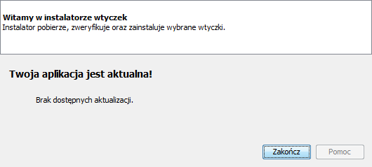 1.4. Aktualizacje automatyczne Aktualizacje oprogramowania pozwalają na zdalne zmiany programu pod kątem optymalizacji, nie służą natomiast zmianie funkcjonalności programu.