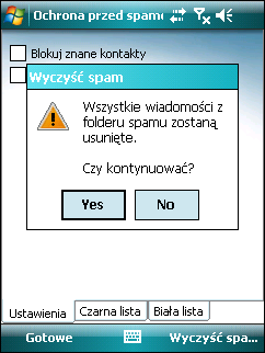 10.3 Znaj dowanie wiadomości będących spamem 10.