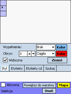 MapanMLAS 3.1.4.2 Centruj pozycję Polecenie menu GPS "Ustawienia" po wybraniu którego aktualna pozycja odczytywana przez GPS-a jest wyswietlana w oknie mapy 3.1.4.3 Wyczyść pozycję GPS Polecenie menu GPS "Ustawienia" Czyści pozycje GPS 3.