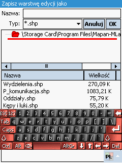 47 4.7.1.1 Zakończ obiekt Polecenie, które po wybraniu zakańcza wektoryzowaną linię. 4.7.1.2 Nowa - Linia Polecenie, które po wybraniu zakończa wektoryzowaną linię i pozwala użytnikowi na wprowadzenie nowej linii na mapę.