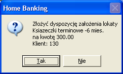 D. Przelew na inny swój rachunek w banku Opcja umożliwia przygotowanie przelewu z wybranego swojego rachunku czynnego na dowolny inny swój rachunek.