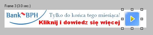 Informacja W następnych sekundach rozwijamy przekaz reklamowy i informujemy klienta o usłudze oraz korzyściach z niej wynikających. Zgodnie ze starą zasadą duŝa czcionka dodaje, mała zabiera.