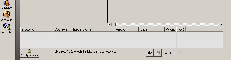 SpedCust 4000 oprogramowanie dla klienta umożliwiające: minimalizację czynności administracyjnych: agregacja zleceń, tworzenie i wydruk na ich