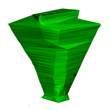 Rekonstrukcja geometrii 3D krzewu na podstawie naziemnego skaningu laserowego Róznica [%] 60 50 40 30 20 10 0 10 20 3 5 7 9 Grubośc segmentu [cm] Różnica pola powierzchni bryły Różnica objętości