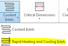 cooling inlets Synchronizacja cyklu ma miejsce na początku 2-go przedmuchania i czasu otwarcia