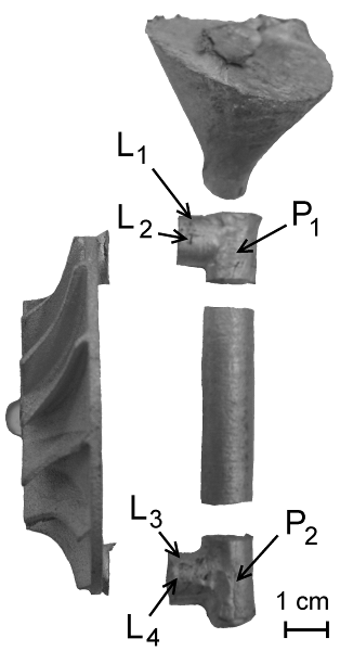 68 J. Jackowski, P. Szymański a) Fig. 2. Disposable turbine models Rys. 2. Jednorazowe modele turbiny b) Before pouring, the mould temperature was reduced to 300ºC.