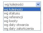 Określenie parametrów raportu z archiwum lokat Można zdefiniować następujące parametry raportu (jak na rysunku powyżej): Lokaty domyślnie wartość Wszystkich dyspozycji.