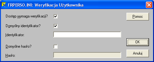 użytkownika, należy weryfikację użytkownika uruchomić również w nowej instalacji.