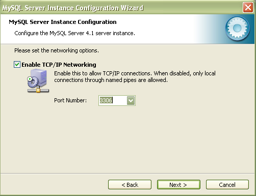 Rys. 15 MySQL Server Instancje Configuration Wizard wybieramy domyślą stronę