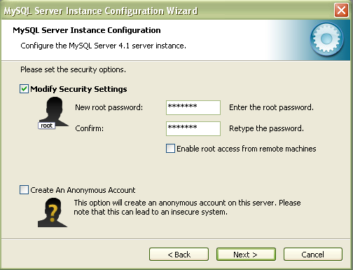 Rys. 18 MySQL Server Instancje Configuration Wizard wykonanie