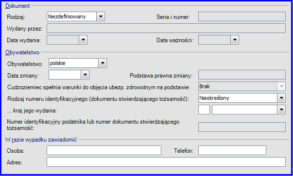 Wprowadzenie daty zmiany pozwala na odnotowanie Podstawy prawnej zmiany.