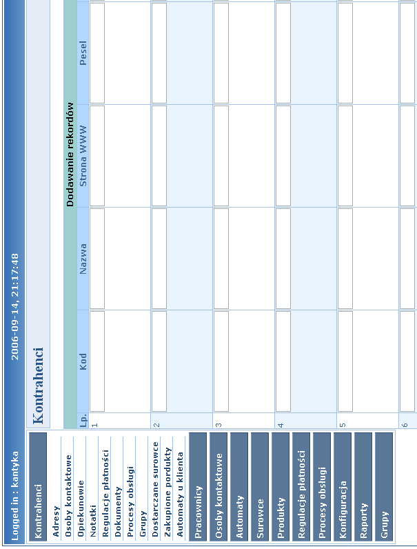 Dodatek B Wygląd zaimplementowanego systemu 122/123