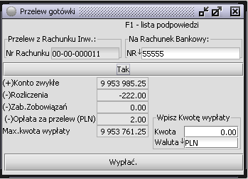 6. Menu Dyspozycje System transakcyjny Sidoma umożliwia złożenie różnorodnych dyspozycji za pośrednictwem Internetu, bez konieczności udawania się osobiście do POK.