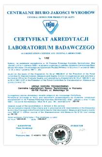 wymagania dotyczące kompetencji technicznych laboratoriów badawczych. Zespół auditorów liczył 4 osoby.