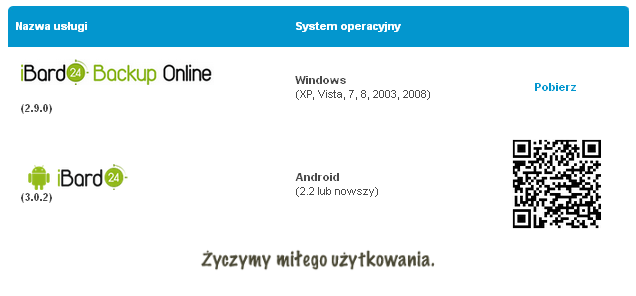 2.1. INSTALACJA PROGRAMU 2.1.1. JAK POBRAĆ OPROGRAMOWANIE Pobierz ibard24 klikając link www.ibard24.pl/pobierz (rozmiar pliku ok 7 MB). 2.1.2. WYMAGANIA SYSTEMOWE Sugerujemy sprawdzić wymagania