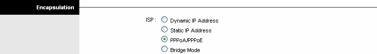 ATM VC Cerberus ADSL2+ Lite (P 6311-07) Ustawienia ATM są uŝywane podczas połączenia do twojego usługodawcy (ISP). Twój usługodawca powinien dostarczyć informacje dotyczące wartości VPI, VCI.