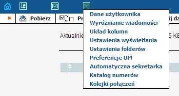 3.4. Ustawiania preferencji modułu UM Przejdź do ikonki kartki i zakładki Preferencje UM () W zakładce Tryb można decydować o tym, co system ma zrobić, kiedy zostanie wykonane połączenie z naszym