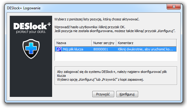 Instalacja, aktywacja licencji i konfiguracja 19 3.4 Przenoszenie oprogramowania DESlock+ na nowy komputer Uwaga: ten fragment odnosi się wyłącznie do użytkowników niezażądzanych.