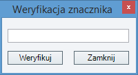 Weryfikuj weryfikuje wprowadzone wartości w oparciu o reguły kontrolne, dane przekazane przez, 4.3.1. Znacznik Rysunek 72.