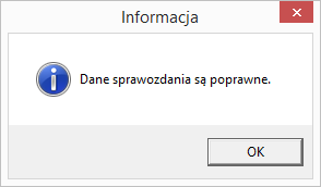 W przypadku kiedy zostanie wykryta niespójnść danych, program poinformuję o tym użytkownika wraz zapytaniem czy przeprowadzić próbę naprawy (rys. 107): Rysunek 107.