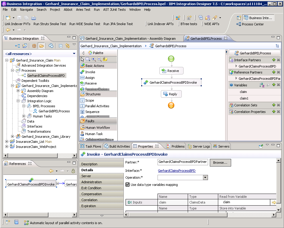 Wywoływanie procesów BPMN