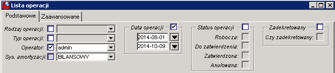 Zakładki Parametry nagłówka i Parametry pozycji, podobnie jak w pozostałej części systemu służą do podłączania słowników z Repozytorium. Wypełnione w dokumentach mogą służyć np.