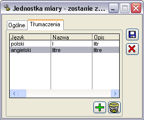 Rys. 2.5 Wybór sterownika dla drukarki fiskalnej w module: Administrator. Jednostki miar: jednostki, w których ewidencjonowana jest ilość towaru.